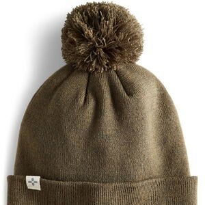 Sun + Stone Men's Solid Pom Beanie